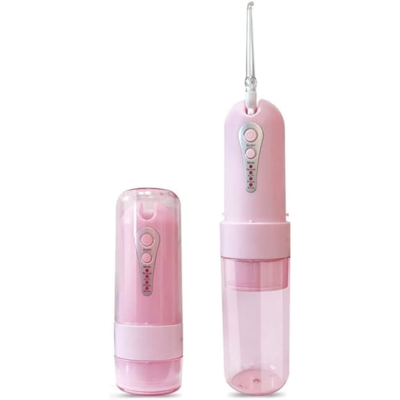 Water Dental Flosser for Teeth, Portable 200ML Water Teeth Cleaner Picks with 4 Cleaning Modes & 5 Jet Tips for Family Use, USB Rechargeable