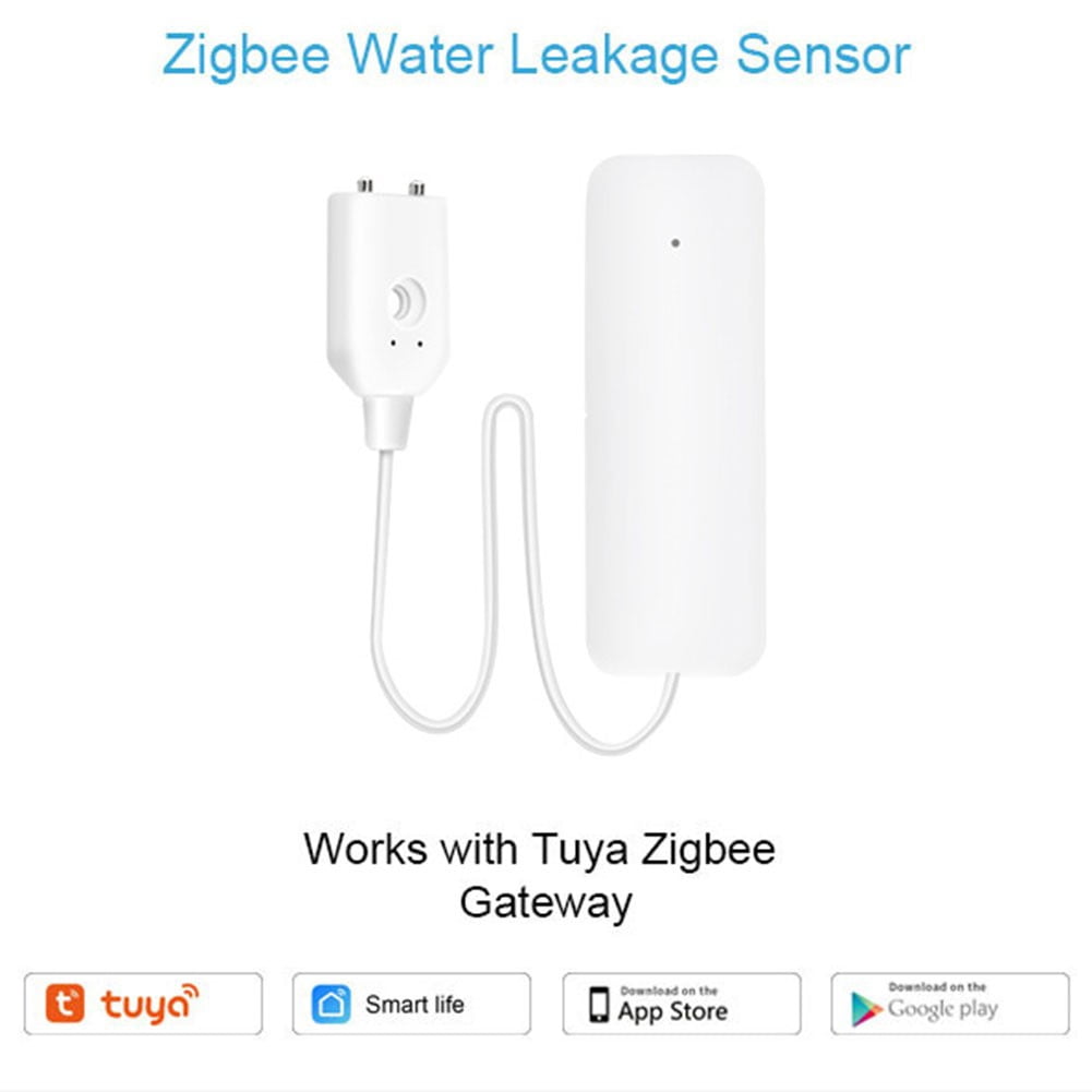 Water Detector Overflow Leak Alarm, For Tuya Zigbe Water Alarm Water Sensor