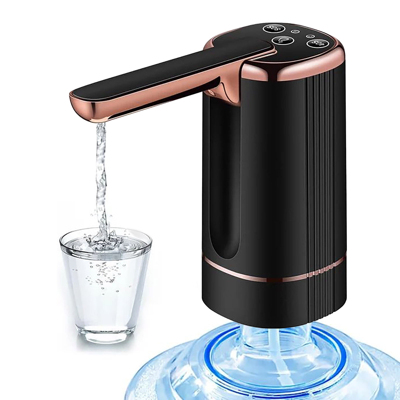 Water Dispenser - 3 or 5 Gallon, Foldable Bucket Water Pump, Portable Automatic Water Dispenser Pump for Camping, Travel, Home, Kitchen, Office, Compatible With Most Of 2-5 GAL Water Bottles