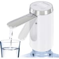 thumbnail image 1 of Water Dispenser for 5 Gallon Bottle -  LED Display, Rechargeable Water Pump, Long-Lasting, Foldable Water Spout for 5 Gallon Bottle, Portable Water Dispenser for  & Outdoor (White), 1 of 6
