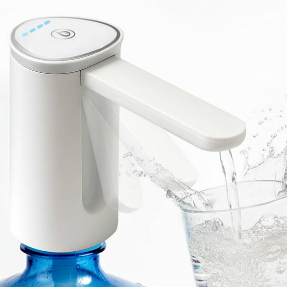 Water Dispenser for 5 Gallon Bottle, Portable USB Charging Electric Water Pump, Drinking Water Jug Pump for Home, Kitchen, Living Room, Office, Camping, Universal for 2-5 Gallon