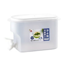 Water Dispenser Kettle With Tap Plastic Beverage Container For Refrigerator Home Use Bpa Free 3.5 Liter Capacity Easy Pour Spout