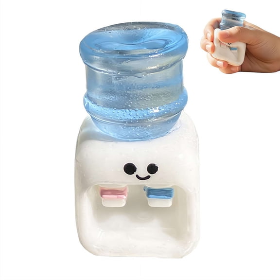 Squish-y Water Dispenser, with Bubble Sound Rubber Substance Perceptual Ease, Squeeze Item Funny Stress Relief Decompression, Realistic Water Dispenser Squeeze