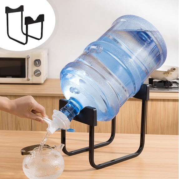 Water Dispenser Stand Holder Inverted Bracket for 5 Gallon Water Bottle Jug, Sturdy Plastic Countertop Water Cooler Accessories for Home Office Kitchen