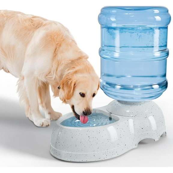 Water Dispenser Station for Large Dogs,3 Gallon/11L Gravity Automatic Feeder, Dog Water Bowl Dispenser,Large Size Dog Drinking Fountain