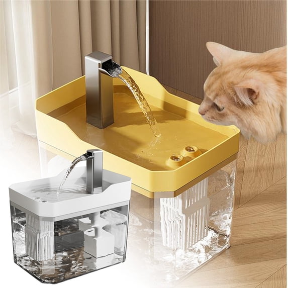 Water Dispensers Automatic Pet Water Feeder Large Capacity Silent Circulating System for Cats and Dogs with Mobile Drinking Design