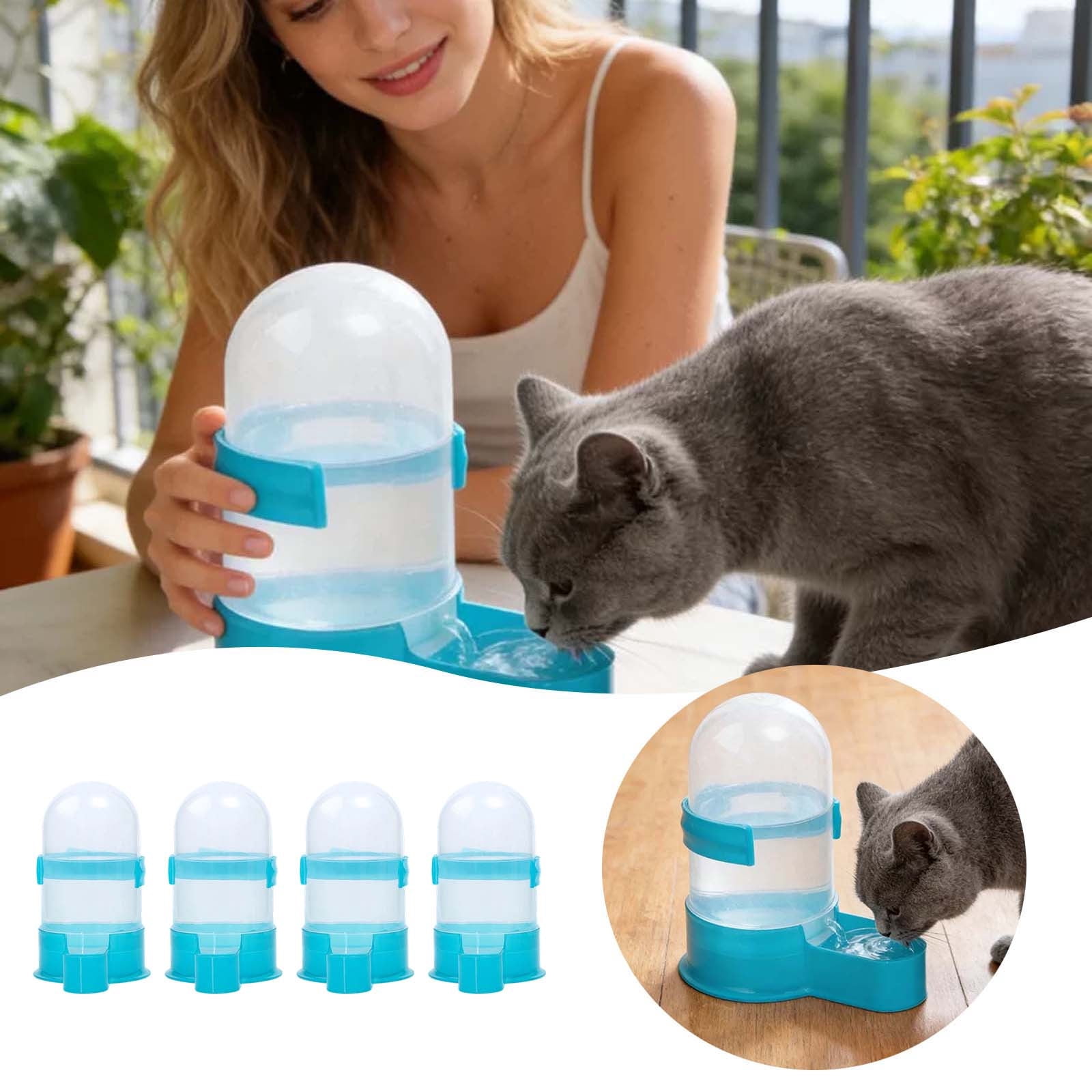 Water Dispensers for Outdoor Indoor Universal Automatic Drinking Device Feeder for Birds Cats Dogs 4 Piece Set Without Repetition in 4PCS