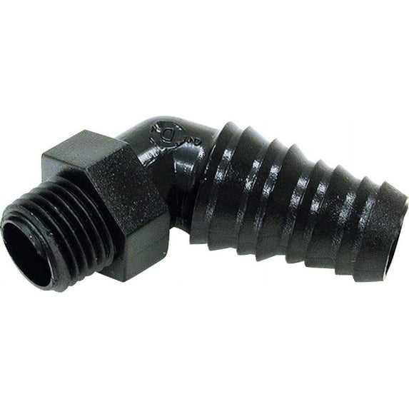 Dial Water Distribution Adapter - 1/2 In. ID Barb x 1/4 In. MPT, Multicolor