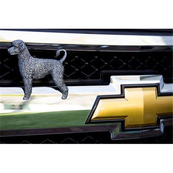 Water Dog Antique Pewter Ornament, 4.25 x 4.75 in.