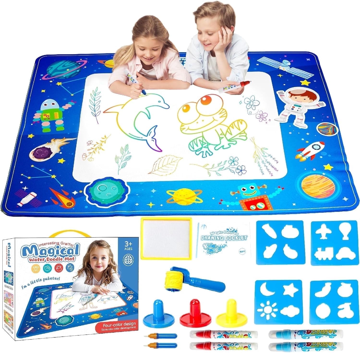 Water Doodle Mat Toys for Ages 2-4, 40 x 30 Inch Extra Large Water ...