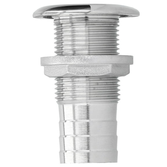 Water Drainage Plug Thru Hull Fitting 1in Outlet 316 Stainless Steel Corrosion Resistant for Marine Boat Yacht