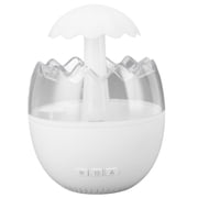 Water Drip Air Humidifier Cool Mist Raindrop Aroma Diffuser with White Noise Rain Sounds and 7-Color Changing Night Light for Bedroom, 15.2 fl oz / 450 ml, 6.3x8.15 inches