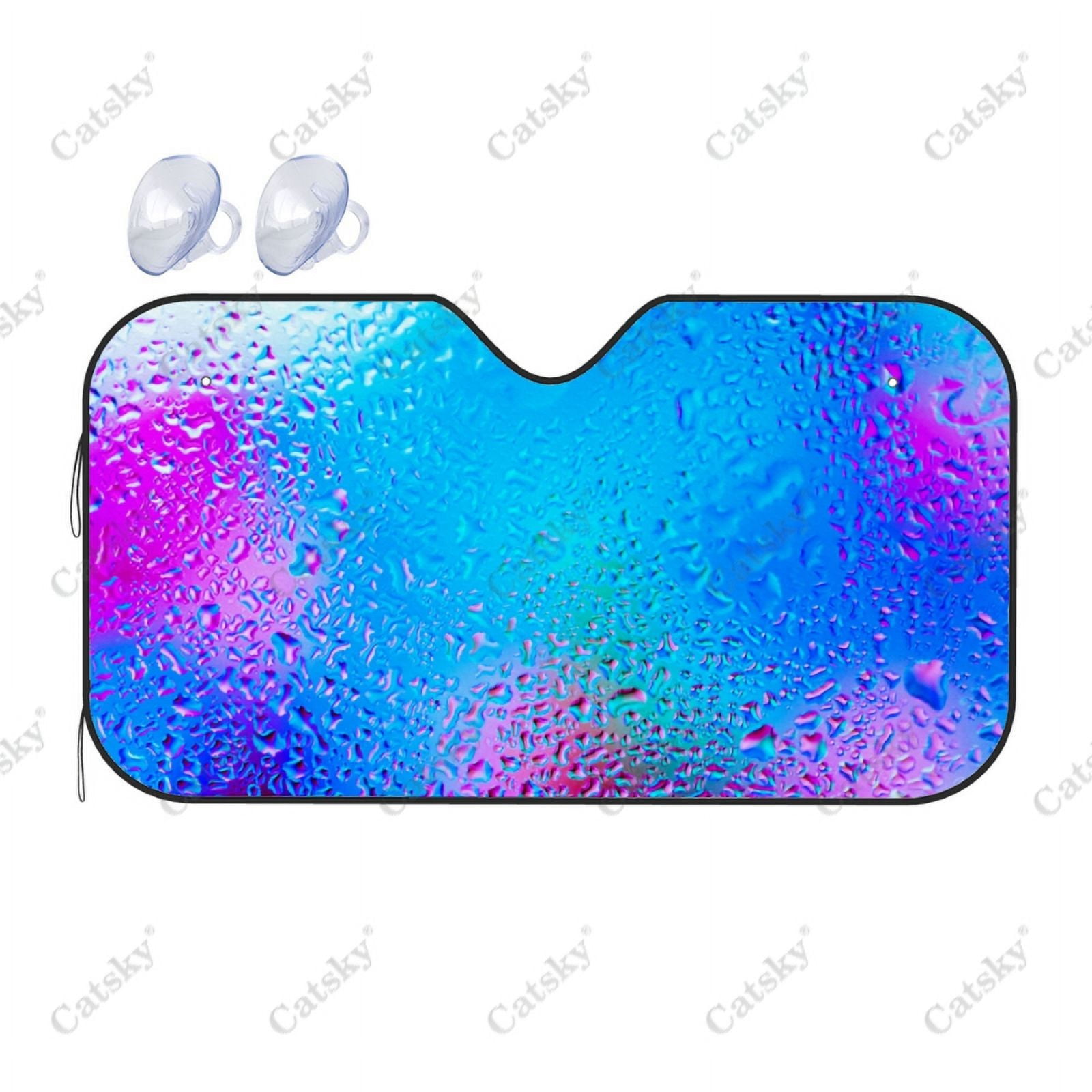 Water Drop Car Windshield Cover Sun Shade Universal Folding Block UV