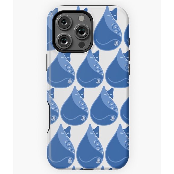 Water Drop Cat Blues Abstract M2811 Phone Case for iPhone 17 16 15 14 13 12 11 Pro Max