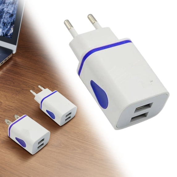 Water Drop Glowing USB Wall Charger, LED Fast Portable Charger for Smartphones (US/EU Plug)