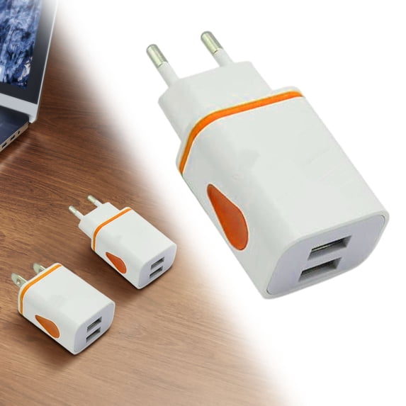 Water Drop Glowing USB Wall Charger, LED Fast Portable Charger for Smartphones (US/EU Plug)