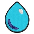 thumbnail image 1 of Water Drop Icon Outline Applique Multi-Color Embroidered Hook & Loop Patch - 2.0 Inch Mini, 1 of 5