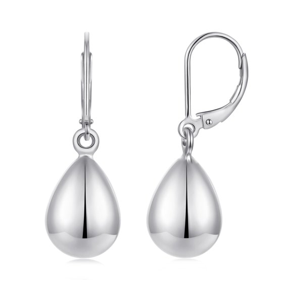 Water Drop Lever Earring, Minimalist Studs for Professional & Evening Wear