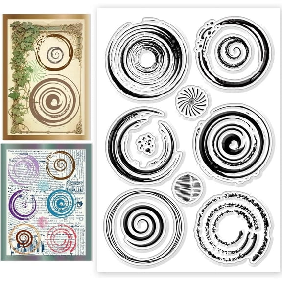 Water Droplet Clear Stamps Eddy Silicone Transparent Stamp Silicone Stamps Seals for DIY Scrapbooking Photo Album Journaling Photo Album DIY Crafts colorful