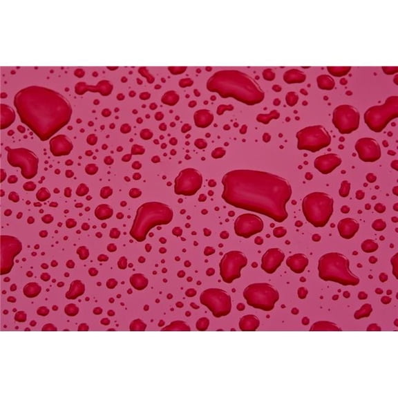 Water Drops On Pink Surface Poster Print, 17 x 11