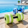 thumbnail image 1 of Water Dumbbell, Non-Slip Solid Colorfast Water Resistance Dumbbell for Water Exercise, Pool, Spa, Water Aerobics, 1 of 9