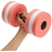 Water Dumbbells Aquatic Exercise Dumbells, Soft Padded - Water Aerobics, Pool Fitness, Water Exercise, Hand Bars Pool Resistance for Weight Loss Fitness Tool Pink