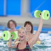 Water Dumbbells for Aquatic Fitness Foam Pool Resistance Weights- Floatation Dumbbells for Aerobics, Swimming Aqua Yoga EVA Training Equipment for Water Workouts Rehabilitation Exercises