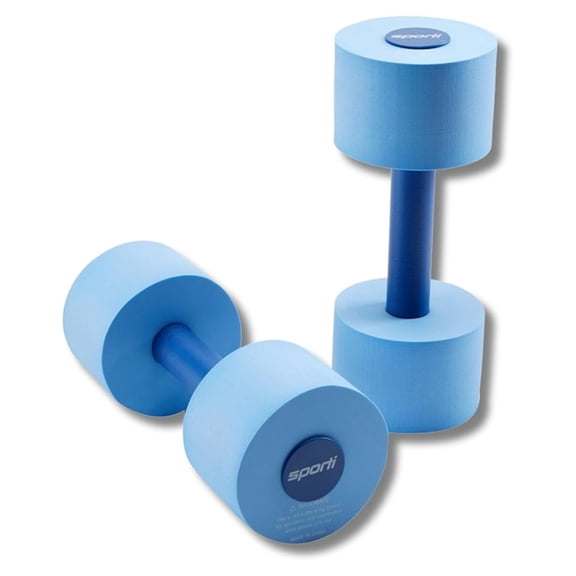 Water Dumbbells for Aquatic Fitness - Pool Weights for Water Aerobics & Exercise - Upper Body Strength Training - Water Resistance Dumbbells - 4 lbs Pair