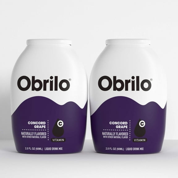 Water Enhancer Liquid Flavoring Drops, Concord Grape 2.0 fl oz x 2 Bottles 1.62