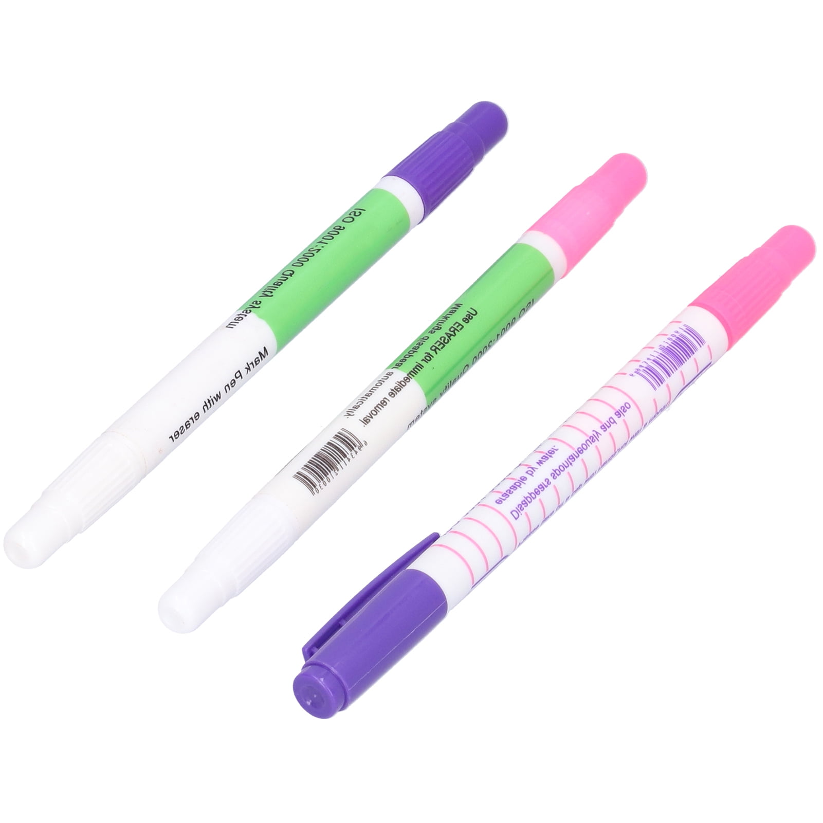 Water Erasable Marking Pens, 3Pcs Permanent Fabric Markers Pen Clothing
