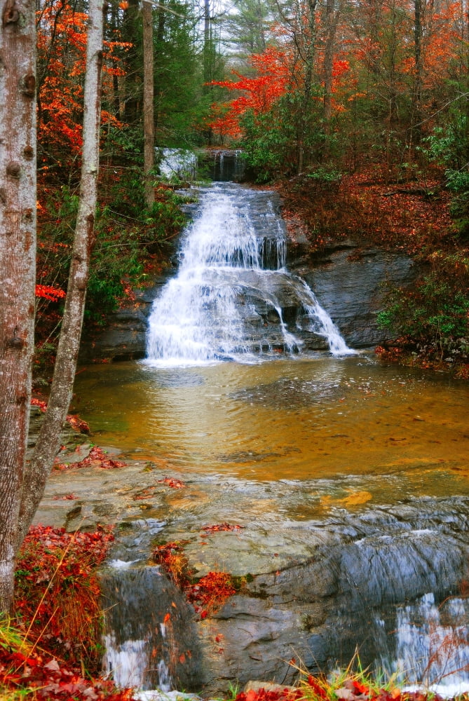 Water Fall Canvas Art - Jerome Andrews (18 x 26)