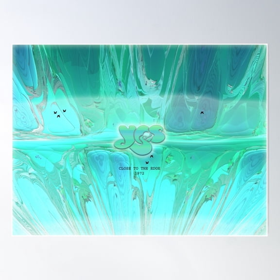 Water Falls And Birds And Yes Poster Wall Art, Modern Wall Decor For Living Room Bedroom, 16x24 UNFRAMED