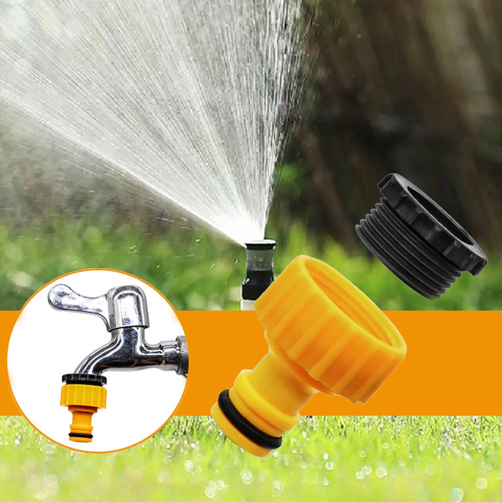 Water Faucet Adapter Tap Connector Kitchen Garden Hose Pipe Fitting