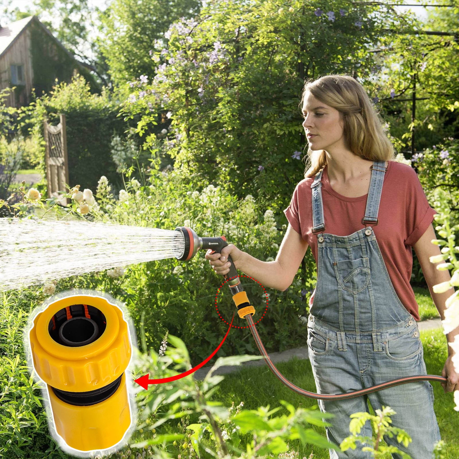 Water Faucet Adapter Tap Connector Kitchen Garden Hose Pipe Fitting