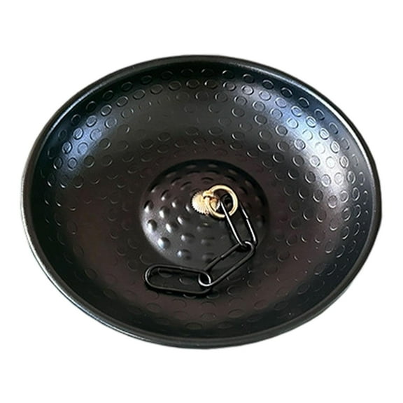 Water Feature Basin Rain Chain Spill Bowl 28cm Hammered Texture for Courtyard Lawn Decor