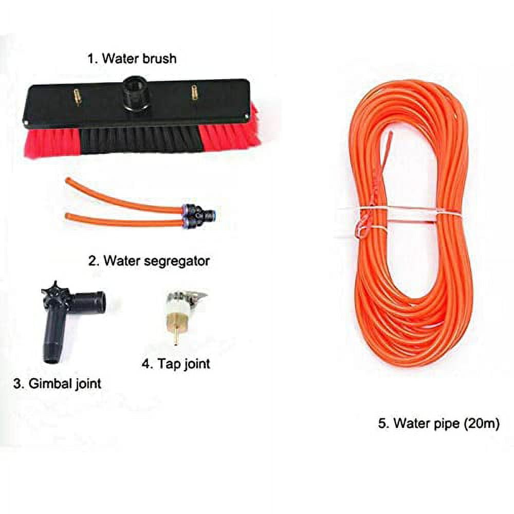 Water Fed Pole Kit Solar Panel Cleaning Tool Outdoor Window Cleaner Window Glass Window Cleaning