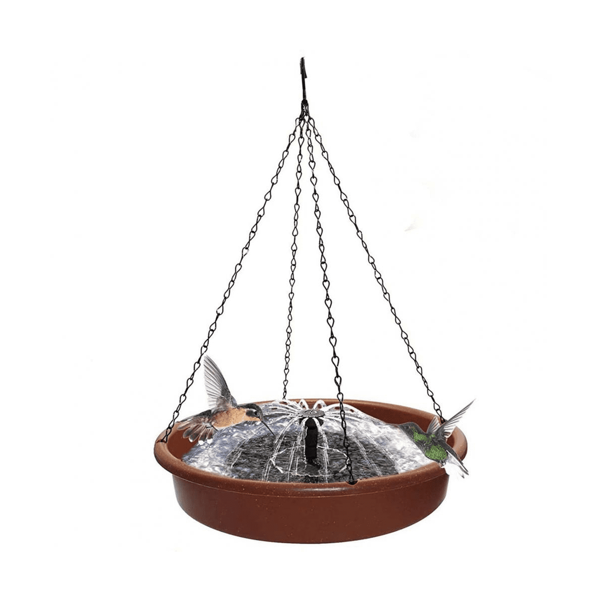 Water Feeder Hangable Sturdy Bird Solar Sprinkler Pedestal Bird Bath