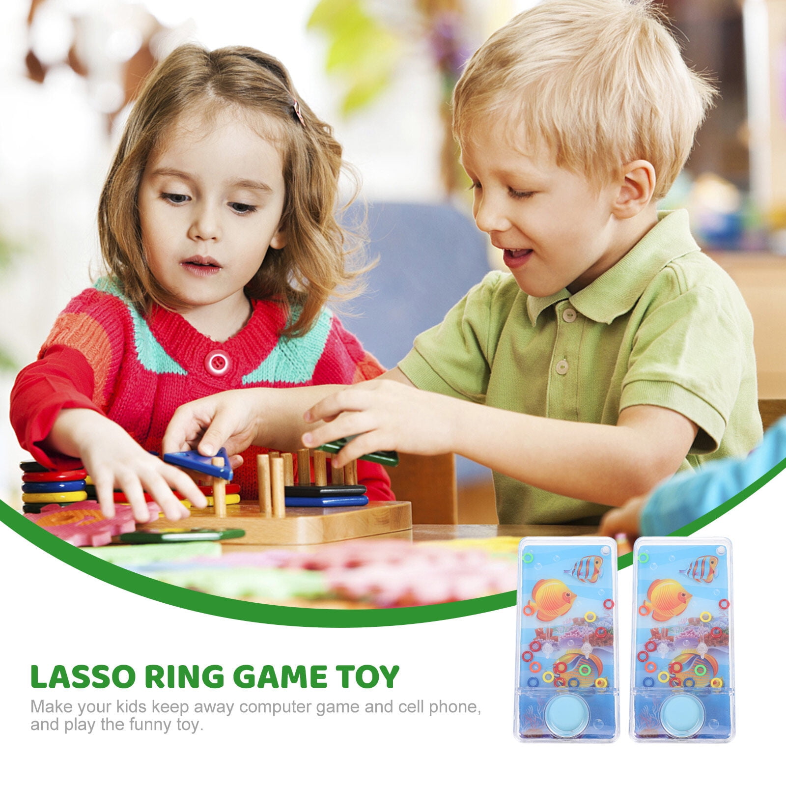 Water Ferrule Game Toy 2pcs Handheld Water Ring Toss Game Toys Children