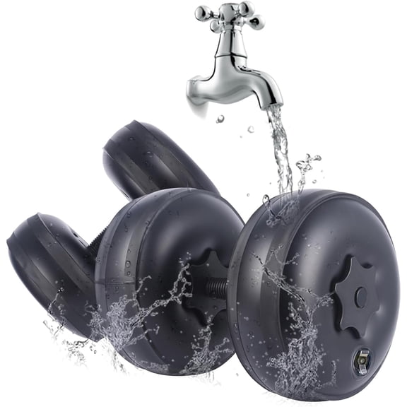 Water Filled Dumbbells Set - Adjustable Portable Travel Weights for Home Gym and Outdoor Fitness