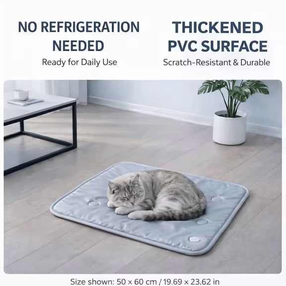 Water-Filled Gel Cooling Mat for Pets and Adults - Instant Relief for Dogs, Cats, and Humans