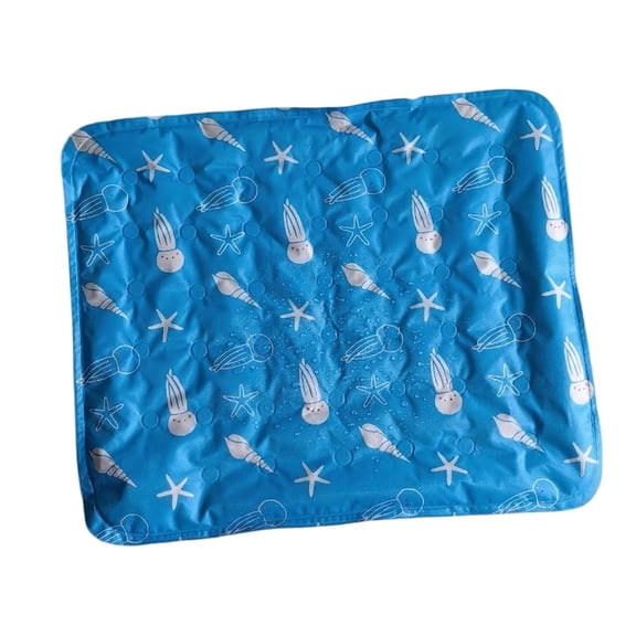 Water Filled Pet Cooling Mat, Leakproof Washable Summer Cool Bed Pad, For Small Medium Dogs Cats Indoor Car Crate Use (Mint Green,S)