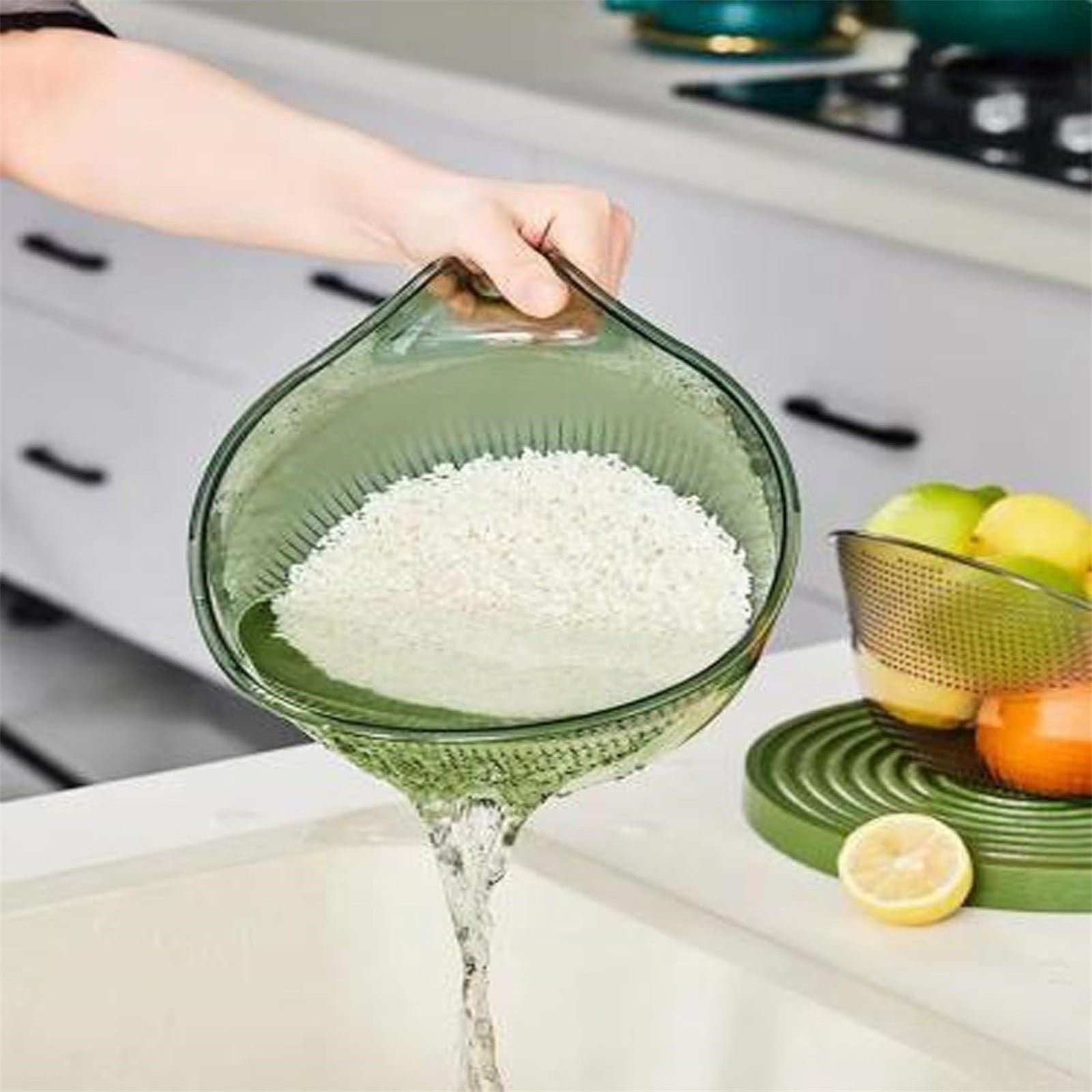 Water Filter Faucet 2 In 1 Rice Strainer Rice Washer Washer Strainers And Colanders Washing Bowl