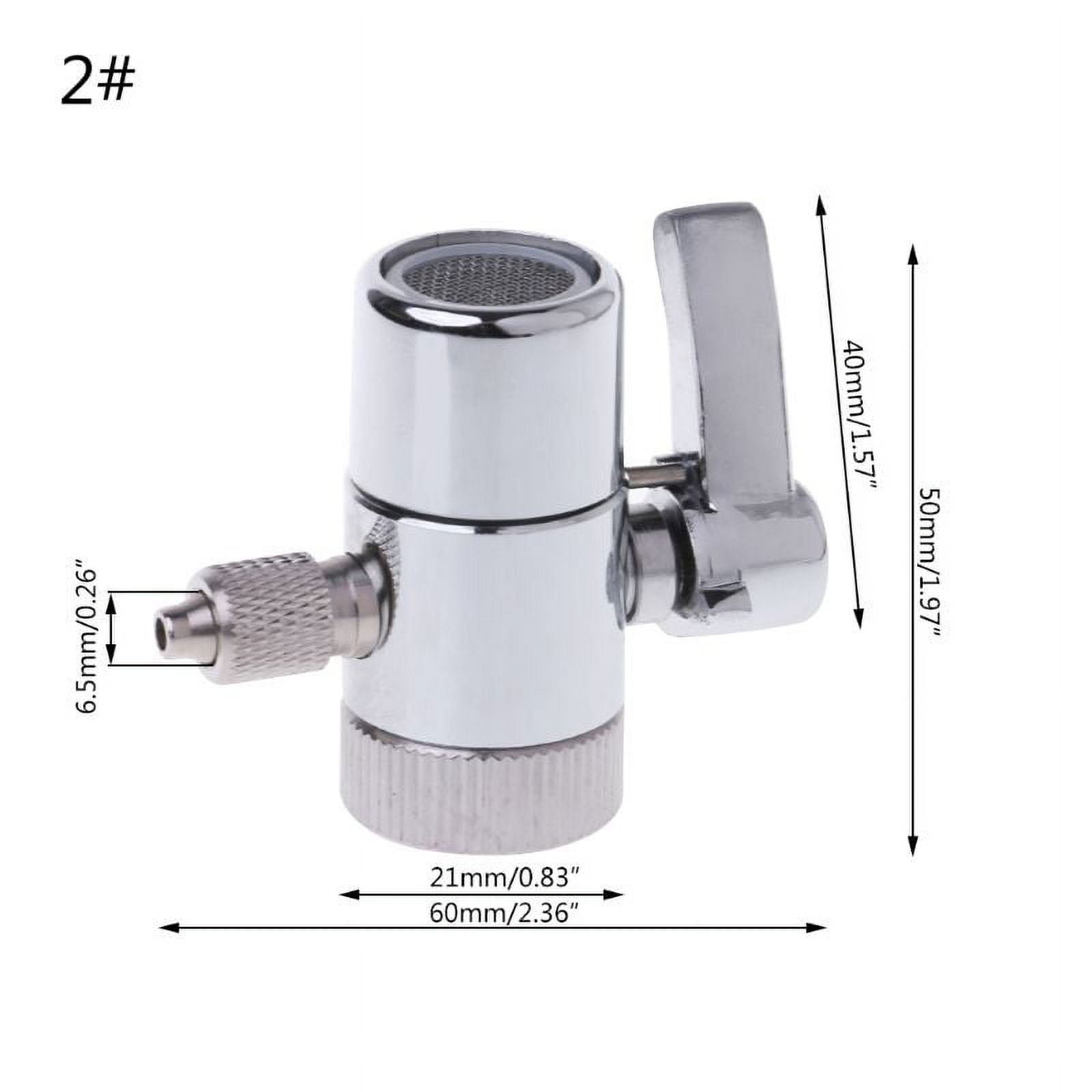 Water Filter Faucet Diverter Valve Ro System 1/4" 2.5/8" 3/8" Tube