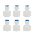 thumbnail image 1 of Water Filter Fitting Connector,6pcs 1/4 Tube OD to 1/2 Female Push in Quick Connector for Water Filter Reverse Osmosis, 1 of 9