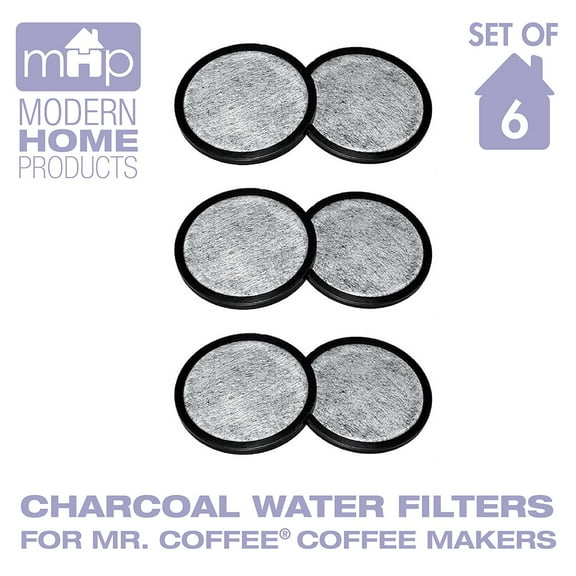 Water Filter Replacement Discs, Replaces Mr. Coffee WFF-3 Water Filter Discs- Set of 6