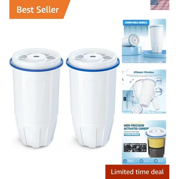 Water Filter Replacement - Multi-Stage for Zero Pitchers, Pack of 2