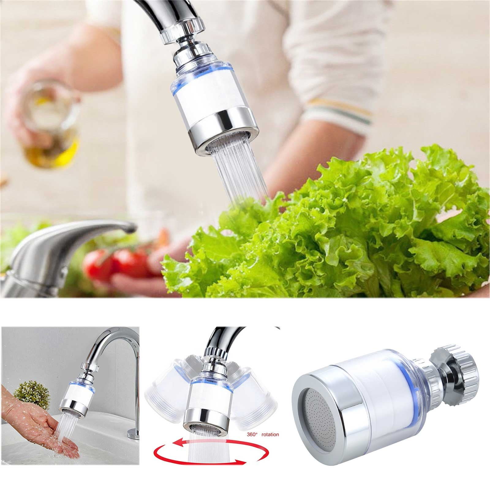 Water Filter Sink Filter Water Faucet Universal 360 ° Rotating Bathroom ...