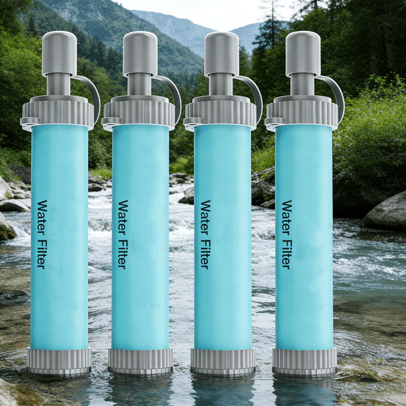 Water Filter Straws, Portable Personal Water Filtration System, Ultrafiltration Water Purifier for Emergency Preparedness