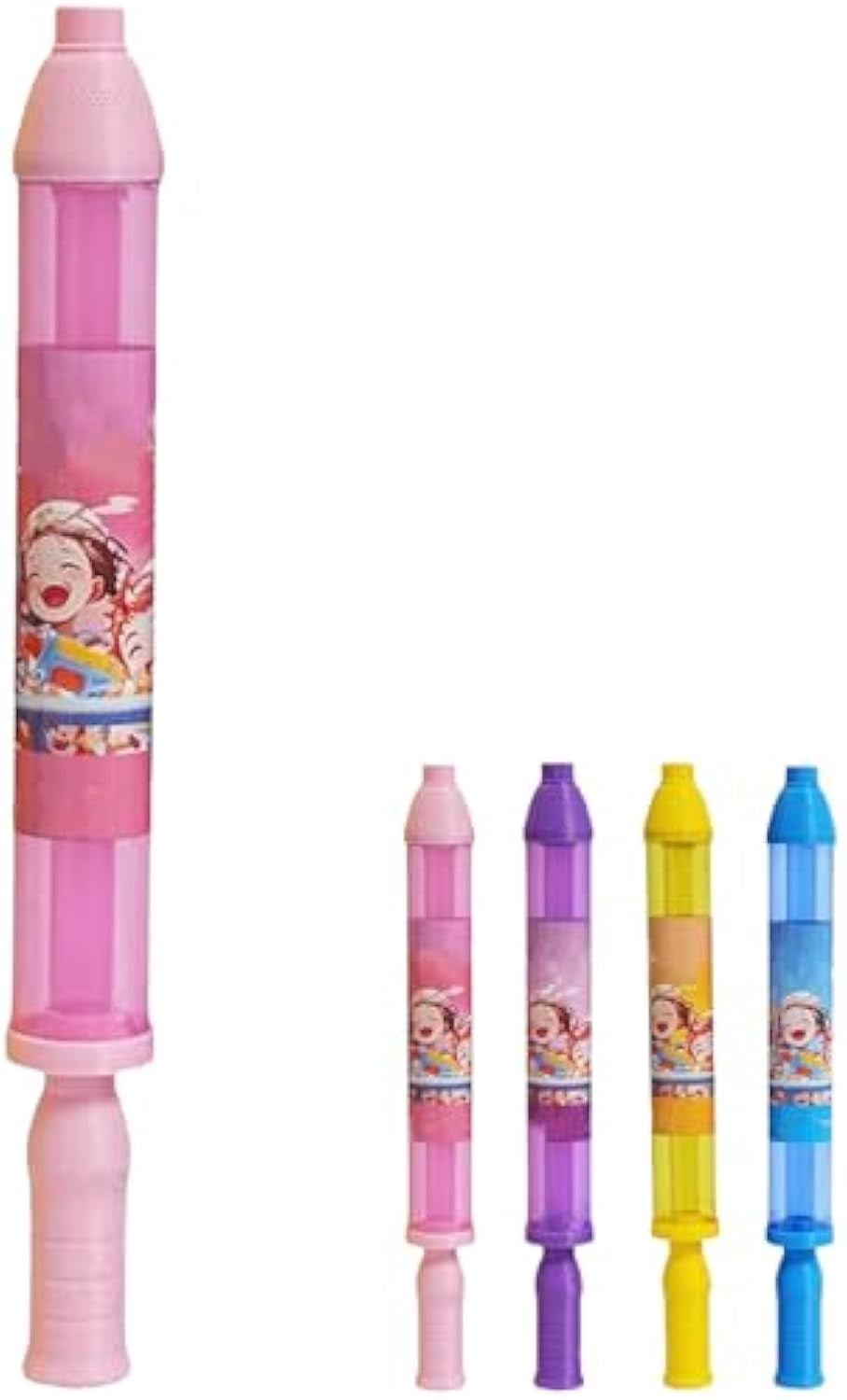 Water Fireworks Toys, Firework Water Squirter Gun, Romantic Firework Style Water Spray Toy for Couples, High Pressure Pull-Out Sprinkler Spray Toys for Bathing, Pool, Party Entertainment (Pink,4)