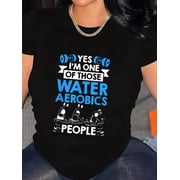 Water Fitness Aqua Aerobics Workout Water Aerobic Exercise T-Shirt